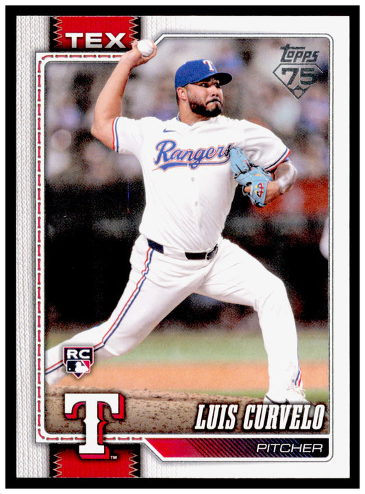 2026 Topps Luis Curvelo Card RC Texas Rangers #386