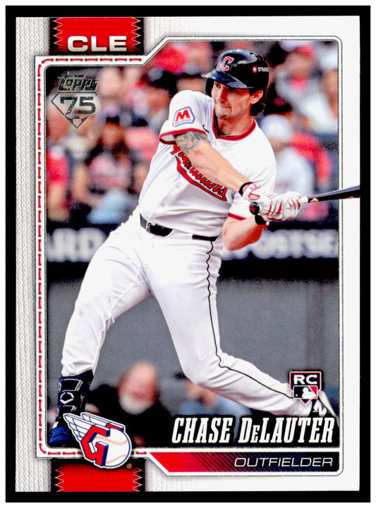 2026 Topps Chase DeLauter Card RC Cleveland Guardians #458