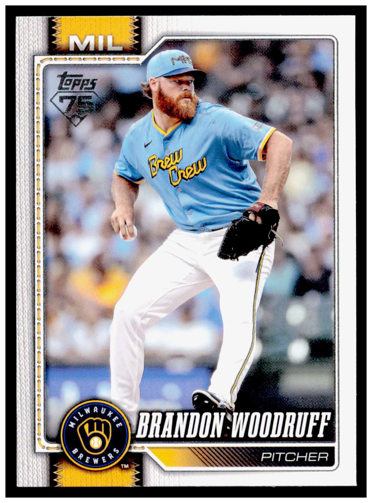 2026 Topps Brandon Woodruff Card Milwaukee Brewers #518