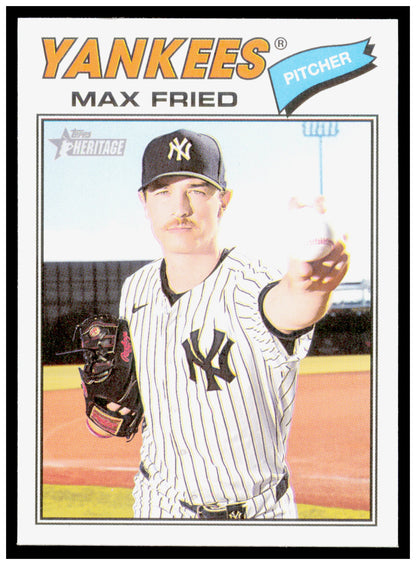 2026 Topps Heritage Max Fried Card New York Yankees #130
