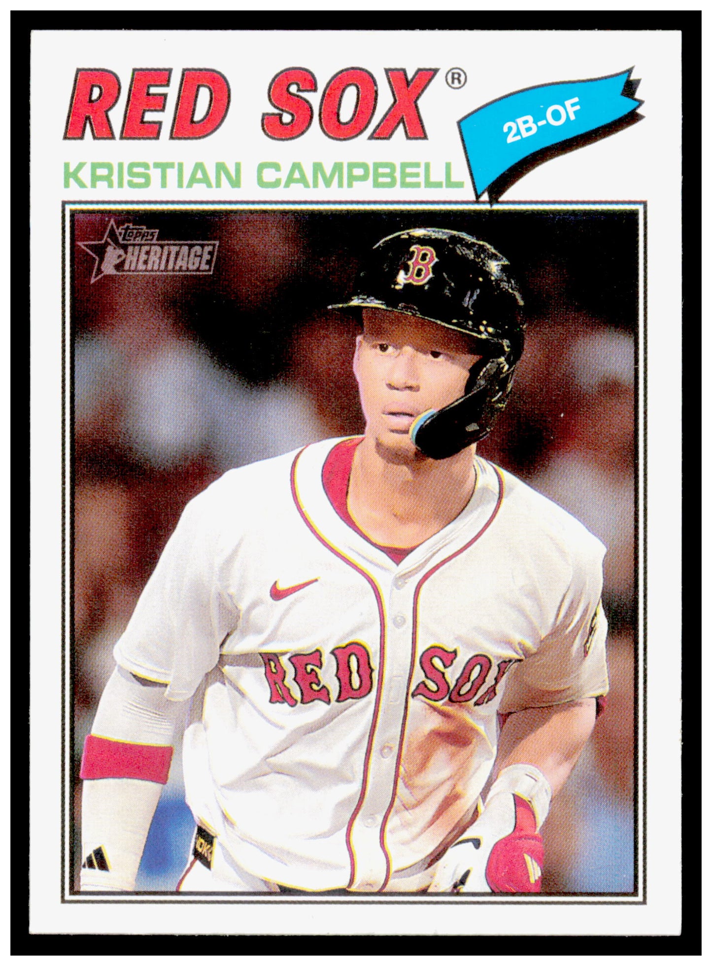 2026 Topps Heritage Kristian Campbell Card Boston Red Sox #367