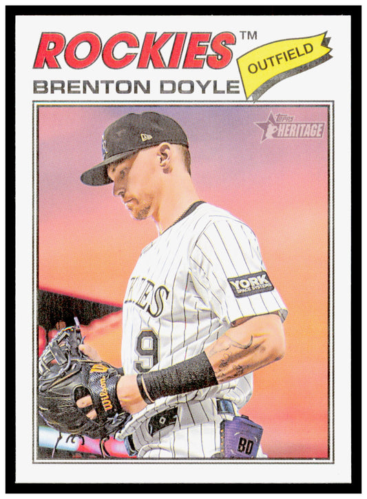 2026 Topps Heritage Brenton Doyle Card Colorado Rockies #355