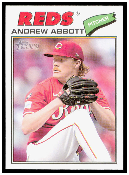 2026 Topps Heritage Andrew Abbott Card Cincinnati Reds #31