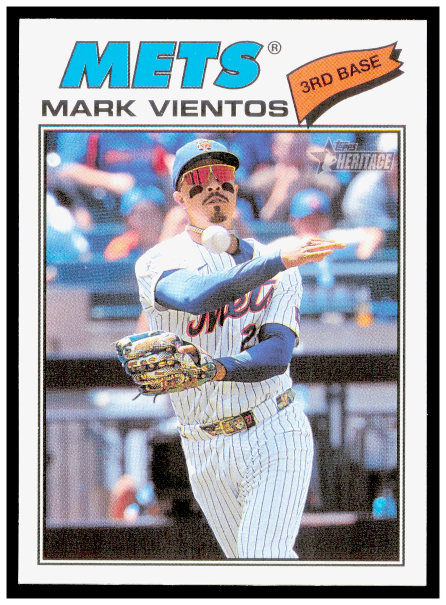 2026 Topps Heritage Mark Vientos Card New York Mets #77