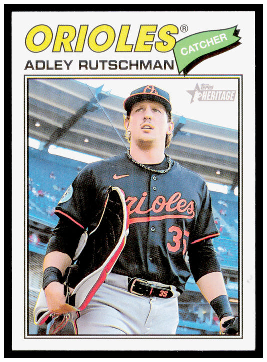 2026 Topps Heritage Adley Rutschman Card Baltimore Orioles #180