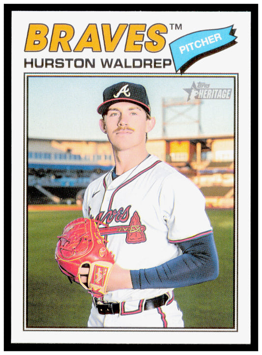 2026 Topps Heritage Hurston Waldrep Card Atlanta Braves #145
