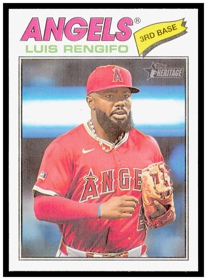 2026 Topps Heritage Luis Rengifo Card Los Angeles Angels #149