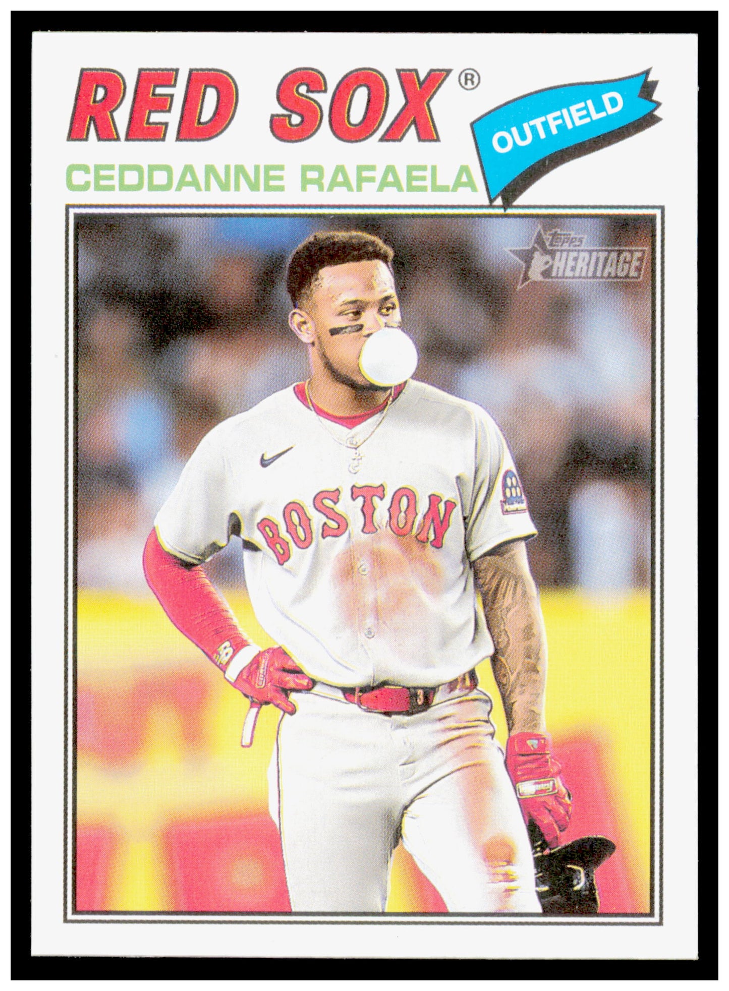 2026 Topps Heritage Ceddanne Rafaela Card Boston Red Sox #397
