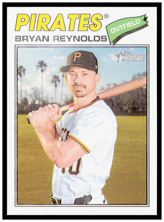 2026 Topps Heritage Bryan Reynolds Card Pittsburgh Pirates #173