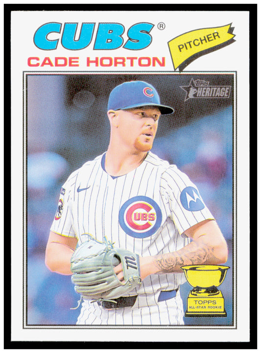 2026 Topps Heritage Cade Horton Card Chicago Cubs #396