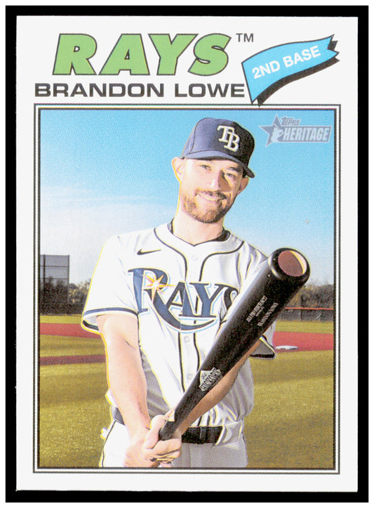 2026 Topps Heritage Brandon Lowe Card Tampa Bay Rays #369