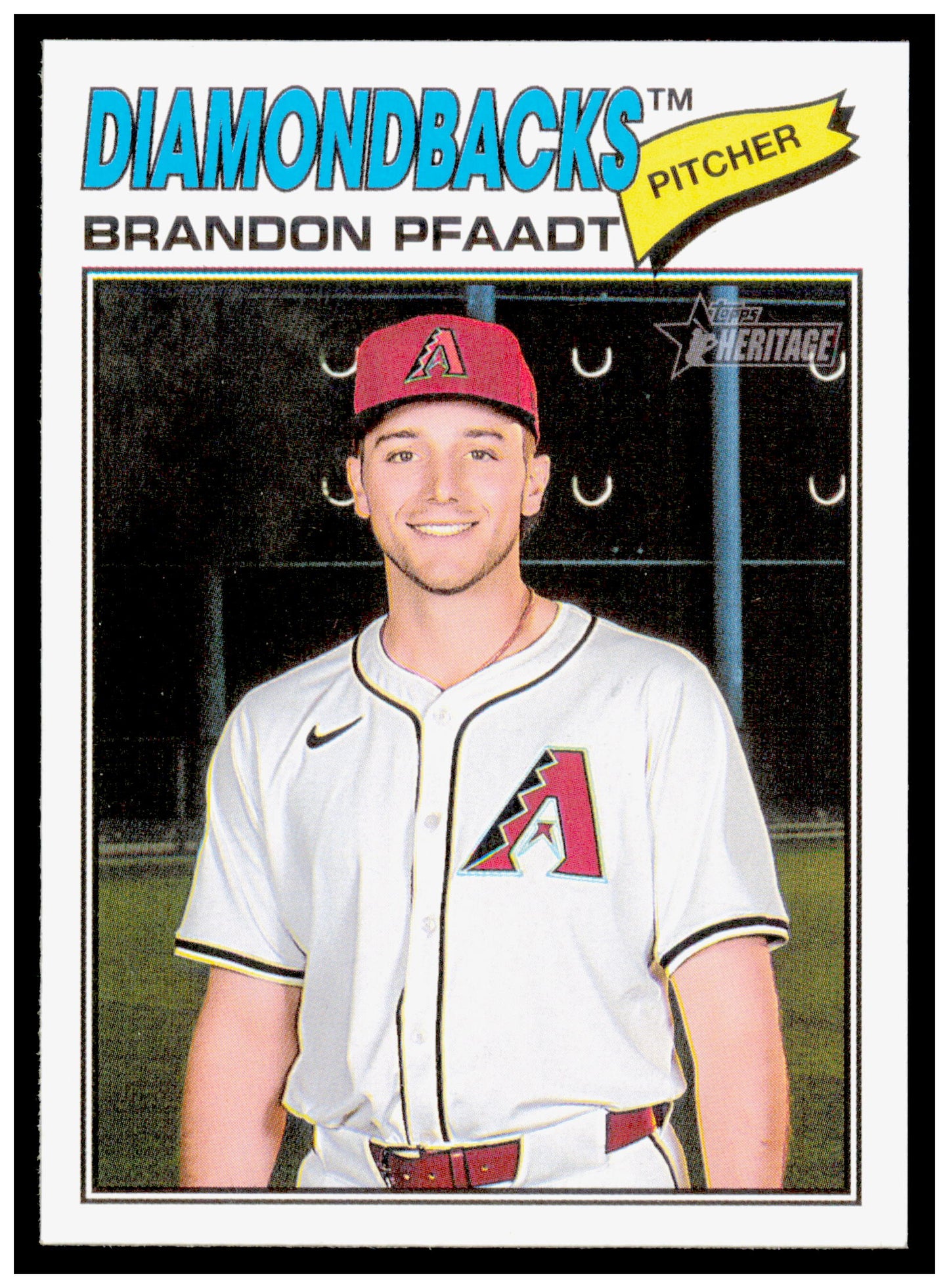 2026 Topps Heritage Brandon Pfaadt Card Arizona Diamondbacks #126