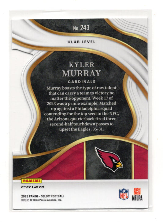 2023 Panini Select Kyler Murray Card Red and Blue Prizms Die Cuts  Cardinals