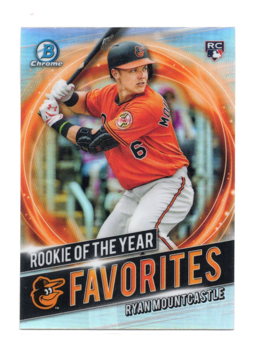 2021 Bowman Ryan Mountcastle Card Chrome Rookie of the Year Favorites  Orioles