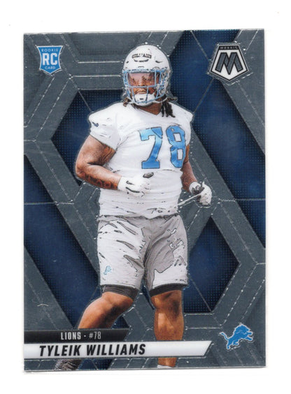 2025 Panini Mosaic Tyleik Williams Card RC Detroit Lions #397