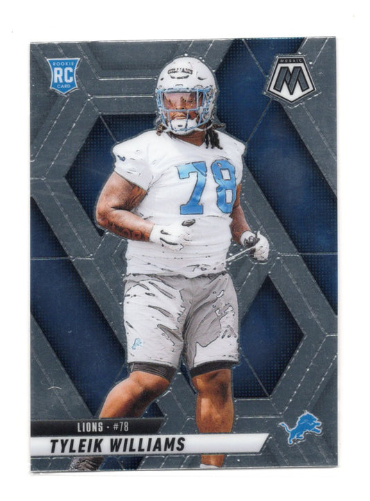 2025 Panini Mosaic Tyleik Williams Card RC Detroit Lions #397