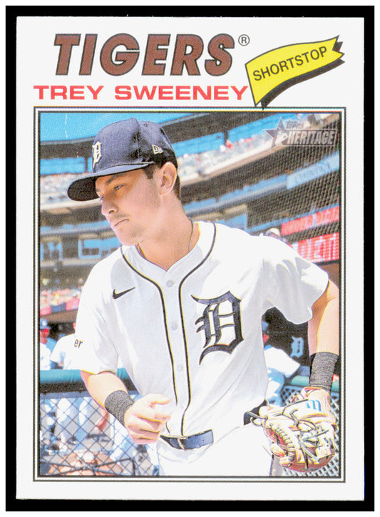 2026 Topps Heritage Trey Sweeney Card Detroit Tigers #203