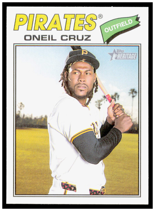 2026 Topps Heritage Oneil Cruz Card Pittsburgh Pirates #308
