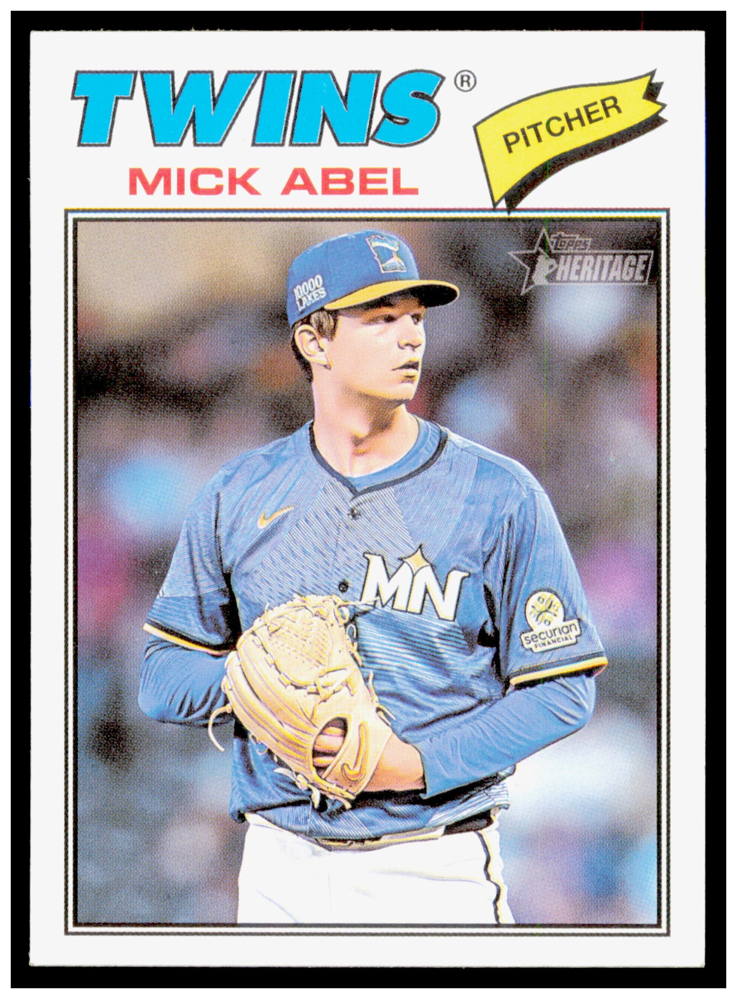 2026 Topps Heritage Mick Abel Card Minnesota Twins #292