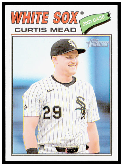 2026 Topps Heritage Curtis Mead Card Chicago White Sox #303