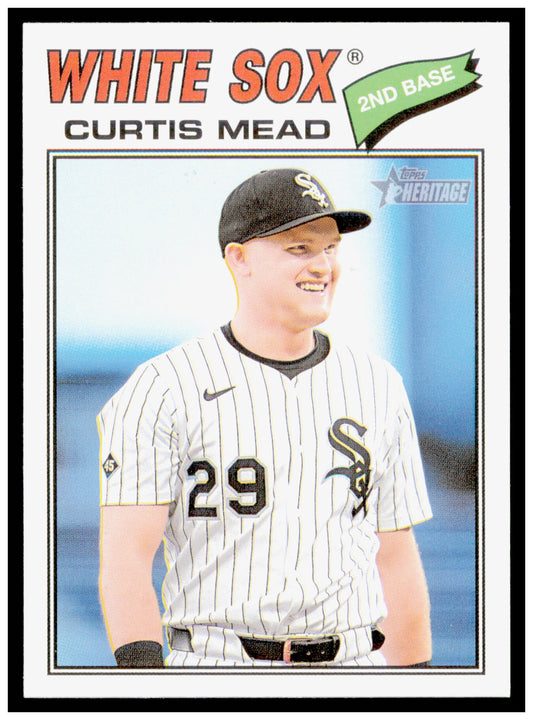 2026 Topps Heritage Curtis Mead Card Chicago White Sox #303
