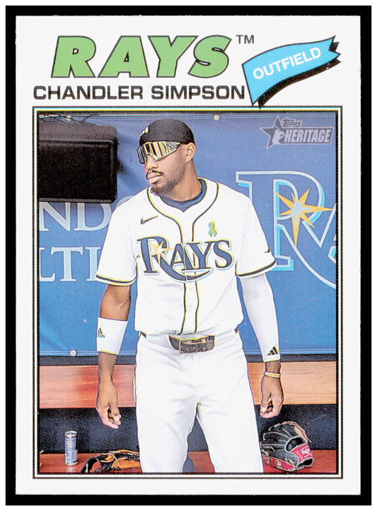 2026 Topps Heritage Chandler Simpson Card Tampa Bay Rays #58