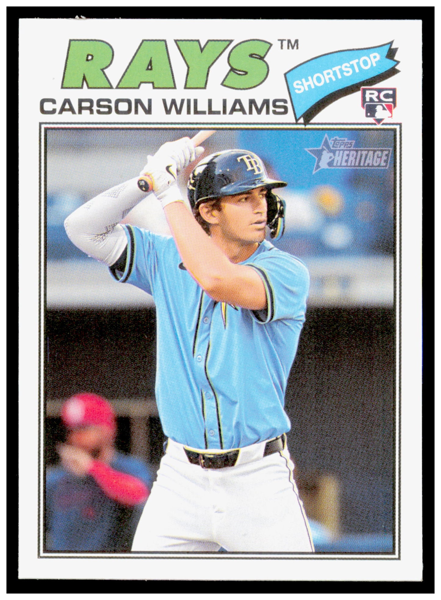 2026 Topps Heritage Carson Williams Card RC Tampa Bay Rays #161
