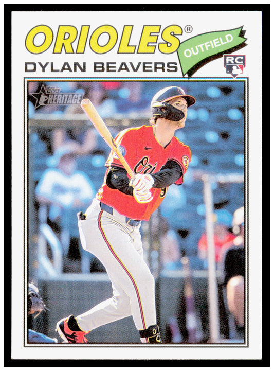 2026 Topps Heritage Dylan Beavers Card RC Baltimore Orioles #48