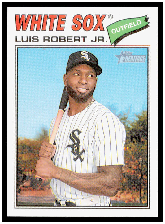 2026 Topps Heritage Luis Robert Jr. Card Chicago White Sox #166
