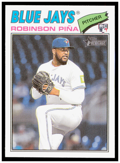 2026 Topps Heritage Robinson Pina Card RC Toronto Blue Jays #315