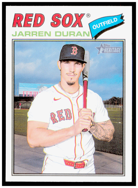 2026 Topps Heritage Jarren Duran Card Boston Red Sox #15