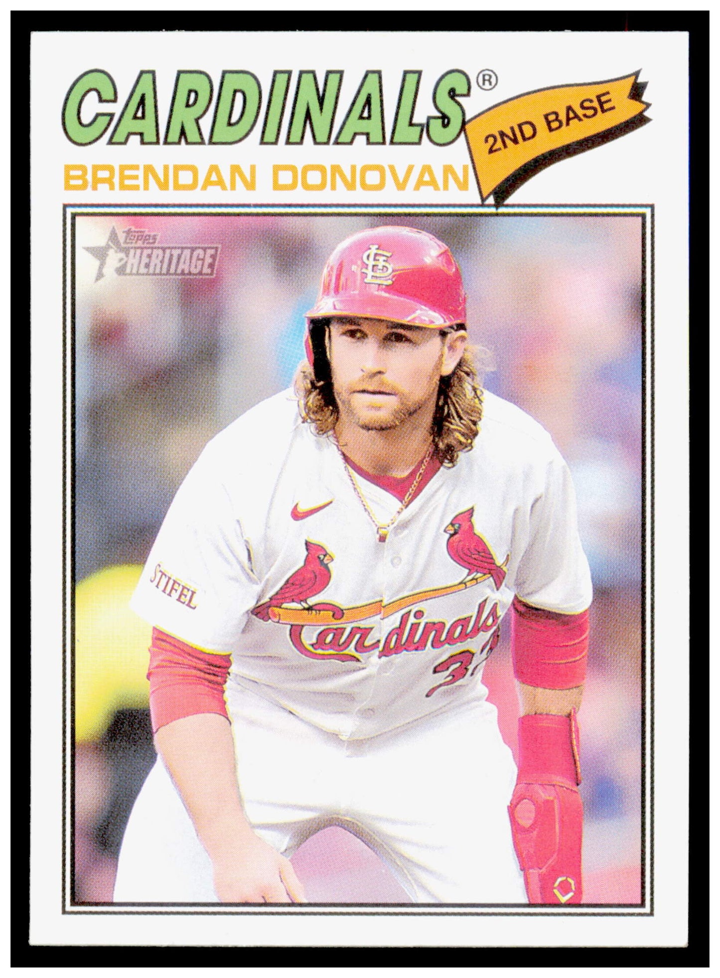 2026 Topps Heritage Brendan Donovan Card St. Louis Cardinals #95
