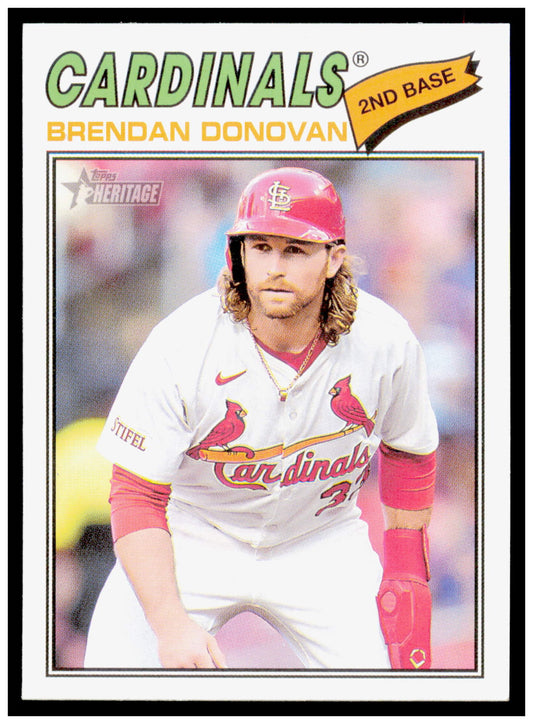 2026 Topps Heritage Brendan Donovan Card St. Louis Cardinals #95