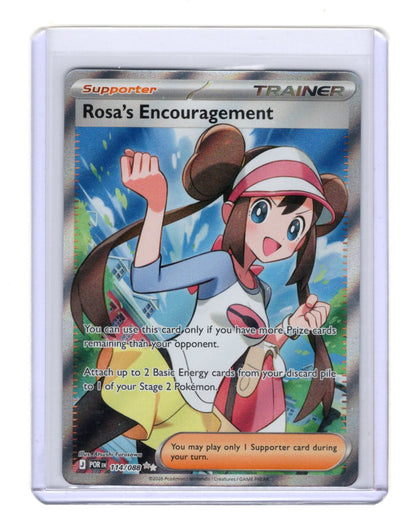 Pokemon Perfect Order Rosa's Encouragement Card Ultra Rare,Holo #114/088