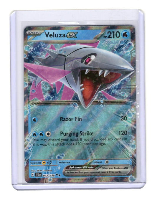 Pokemon Journey Together Veluza ex Card Holo #043/159