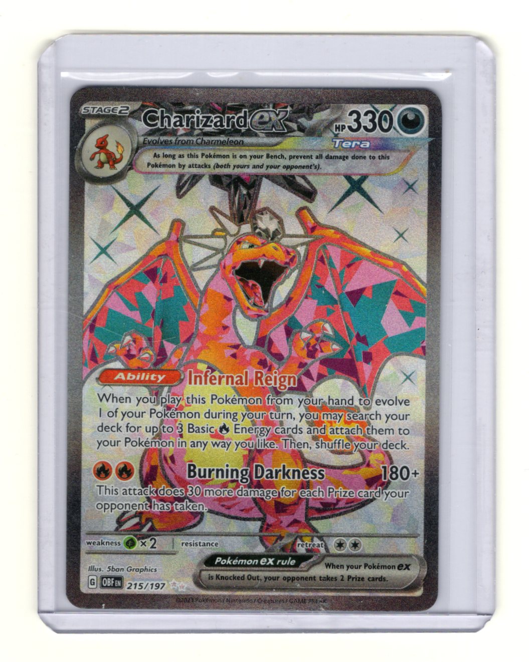 SV03: Obsidian Flames Charizard ex Card Ultra Rare,Holo #215/197