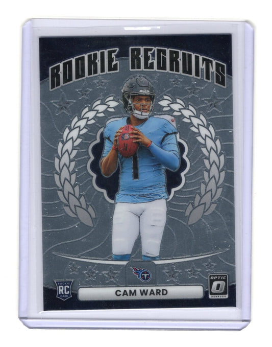 2025 Donruss Optic Cam Ward Card Rookie Recruits Tennessee Titans #1