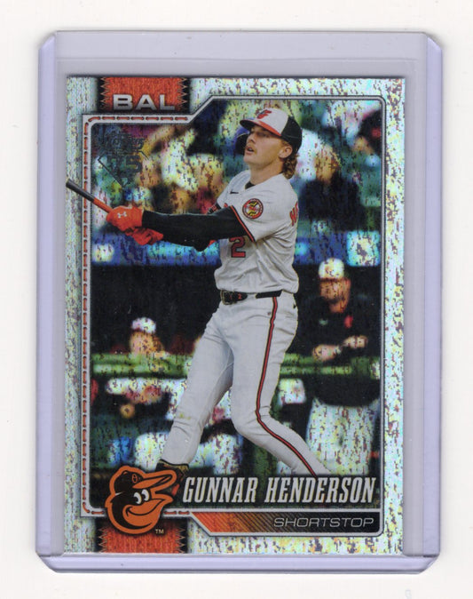 2026 Topps Gunnar Henderson Card Topps Foil Pattern Baltimore Orioles #46