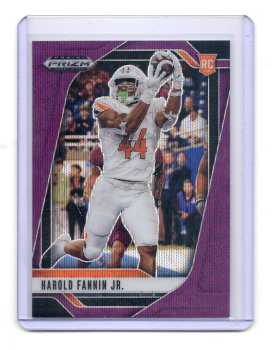 2025 Panini Prizm Draft Picks Harold Fannin Jr. Card Prizms Purple Bowling Green