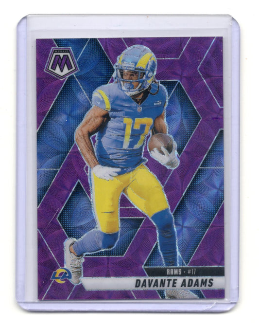 2025 Panini Mosaic Davante Adams Card Purple Scope Los Angeles Rams #38