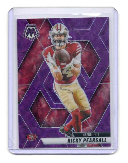 2025 Panini Mosaic Ricky Pearsall Card Purple Scope San Francisco 49ers #198