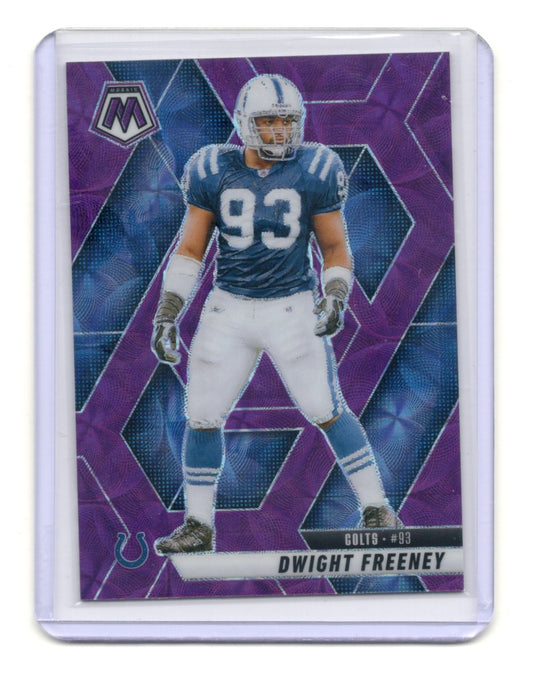2025 Panini Mosaic Dwight Freeney Card Purple Scope Indianapolis Colts #185