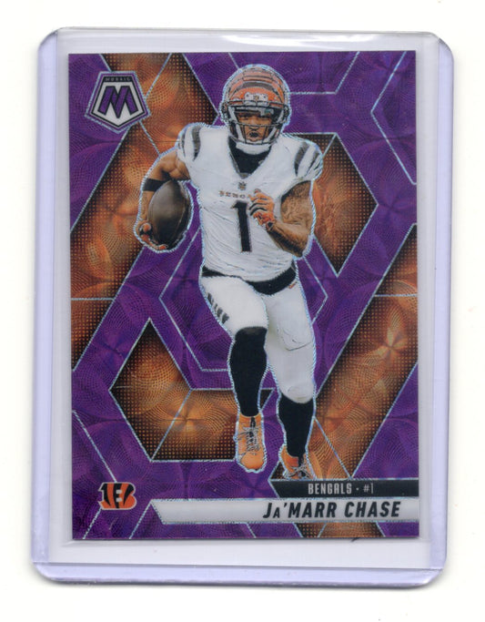 2025 Panini Mosaic Ja'Marr Chase Card Purple Scope Cincinnati Bengals #11