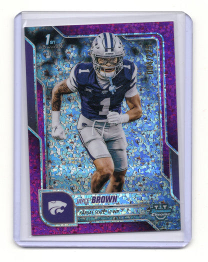 2025 Bowman Chrome U Jayce Brown Fuchsia Mini-Diamond /225 1st RC #71