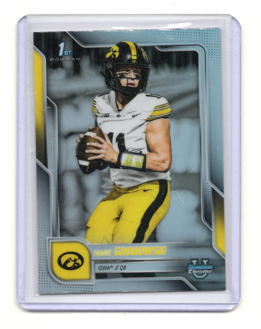 2025 Bowman Chrome U Mark Gronowski Iowa Refractor 1st Prospect RC #127