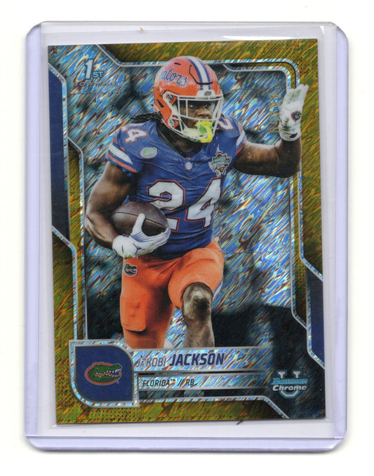 2025 Bowman Chrome U Ja'Kobi Jackson Gold Shimmer Refractor /50 1st RC #163