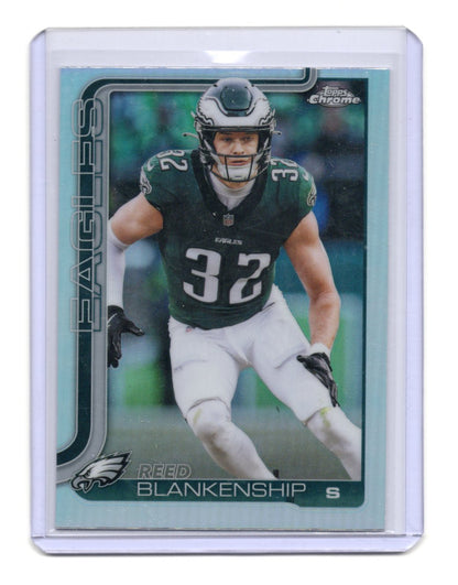 2025 Topps Chrome Reed Blankenship Card Refractor Philadelphia Eagles #251