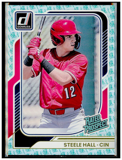 2026 Donruss Steele Hall Card Rockets Cincinnati Reds Liberty Logo Card