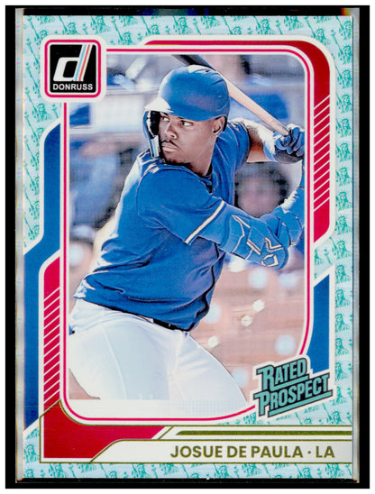 2026 Donruss Josue De Paula Card Liberty Los Angeles Dodgers #109