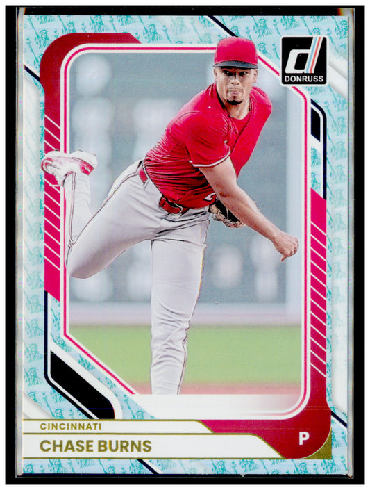 2026 Donruss Chase Burns Card Liberty RC Cincinnati Reds #39
